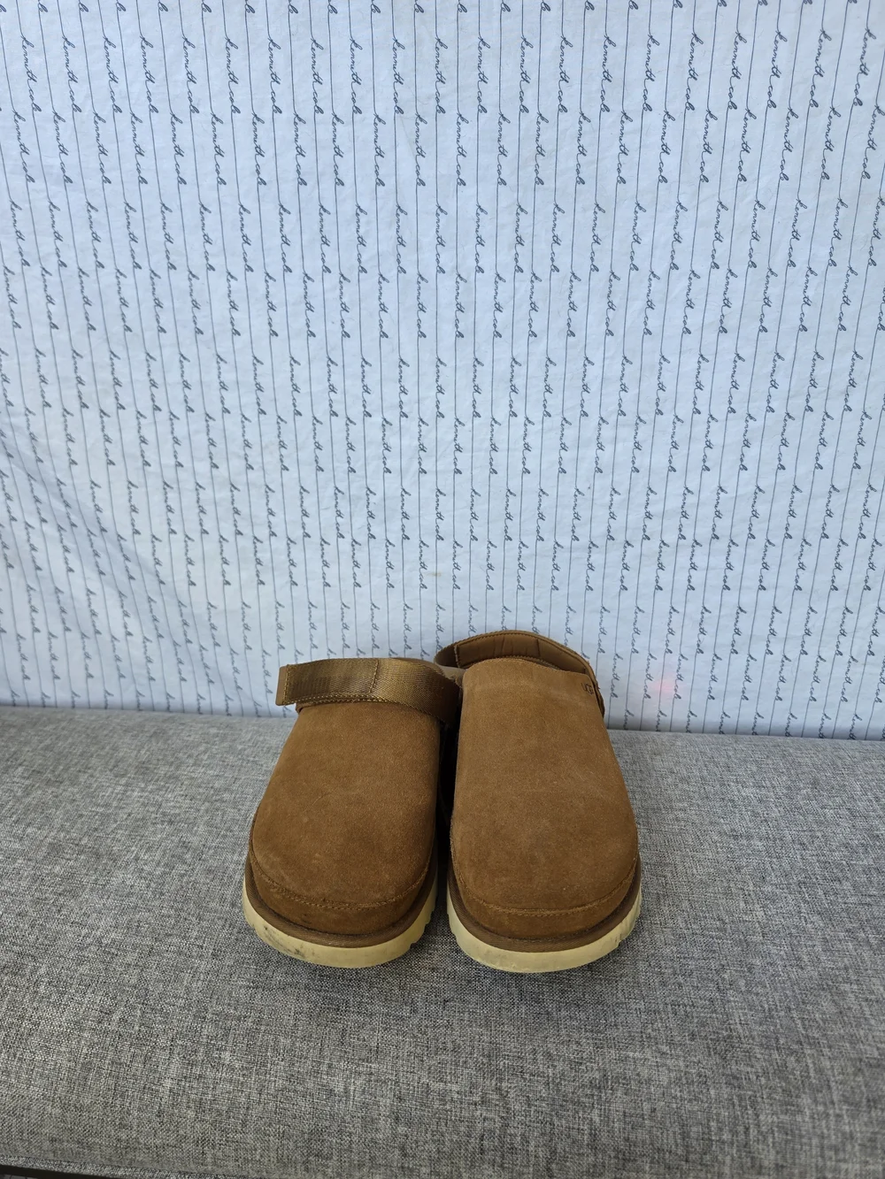 UGG Men's Chestnut Suede Clog with Adjustable Back Strap
